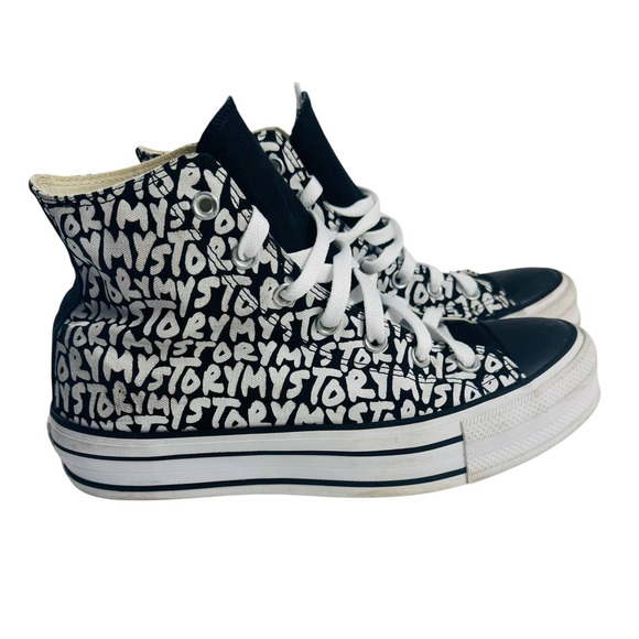 Converse Chuck Taylor All Star High Top My Story, Women’s Size 9 / EU 40 Black - Picture 1 of 8